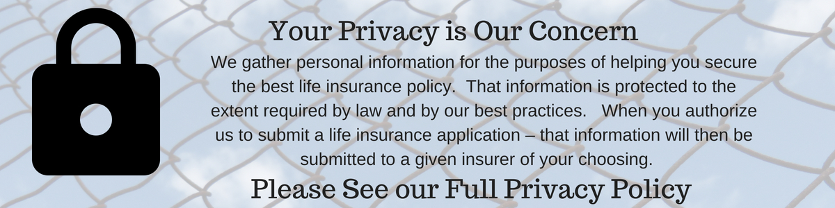 Privacy Statement life insurance infographic