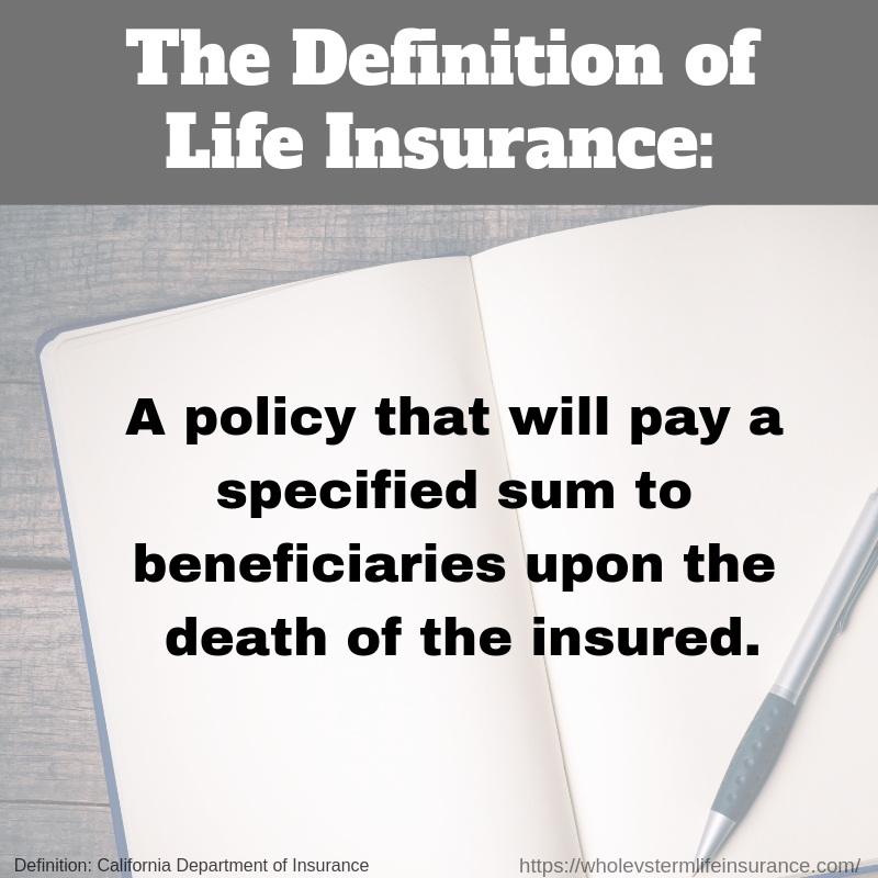 Definitions - Whole Vs Term Life